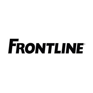 frontline: linea antiparassitari per cane e gatto; logo aziendale