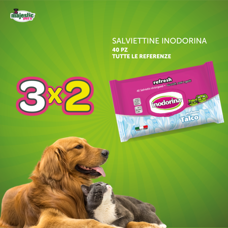 Salviettine Inodorina cane e gatto